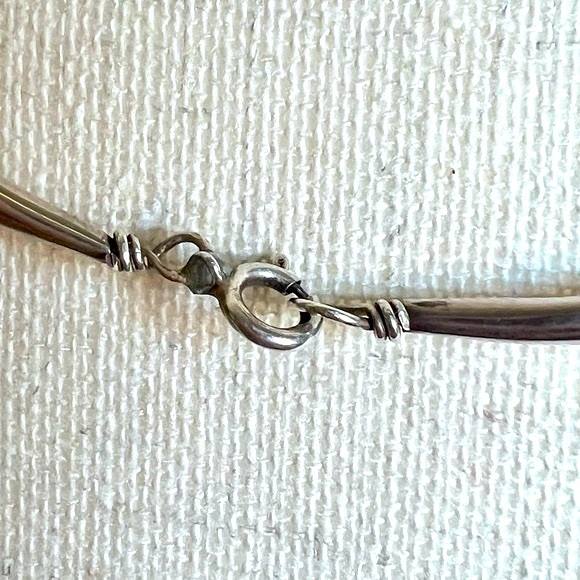 Southwest Style Necklace Earring Set Liquid Silver Semi-Precious Inlay Stones - Picture 15 of 16